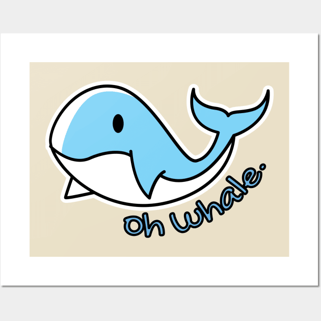 oh whale Wall Art by UniqueDesignsCo